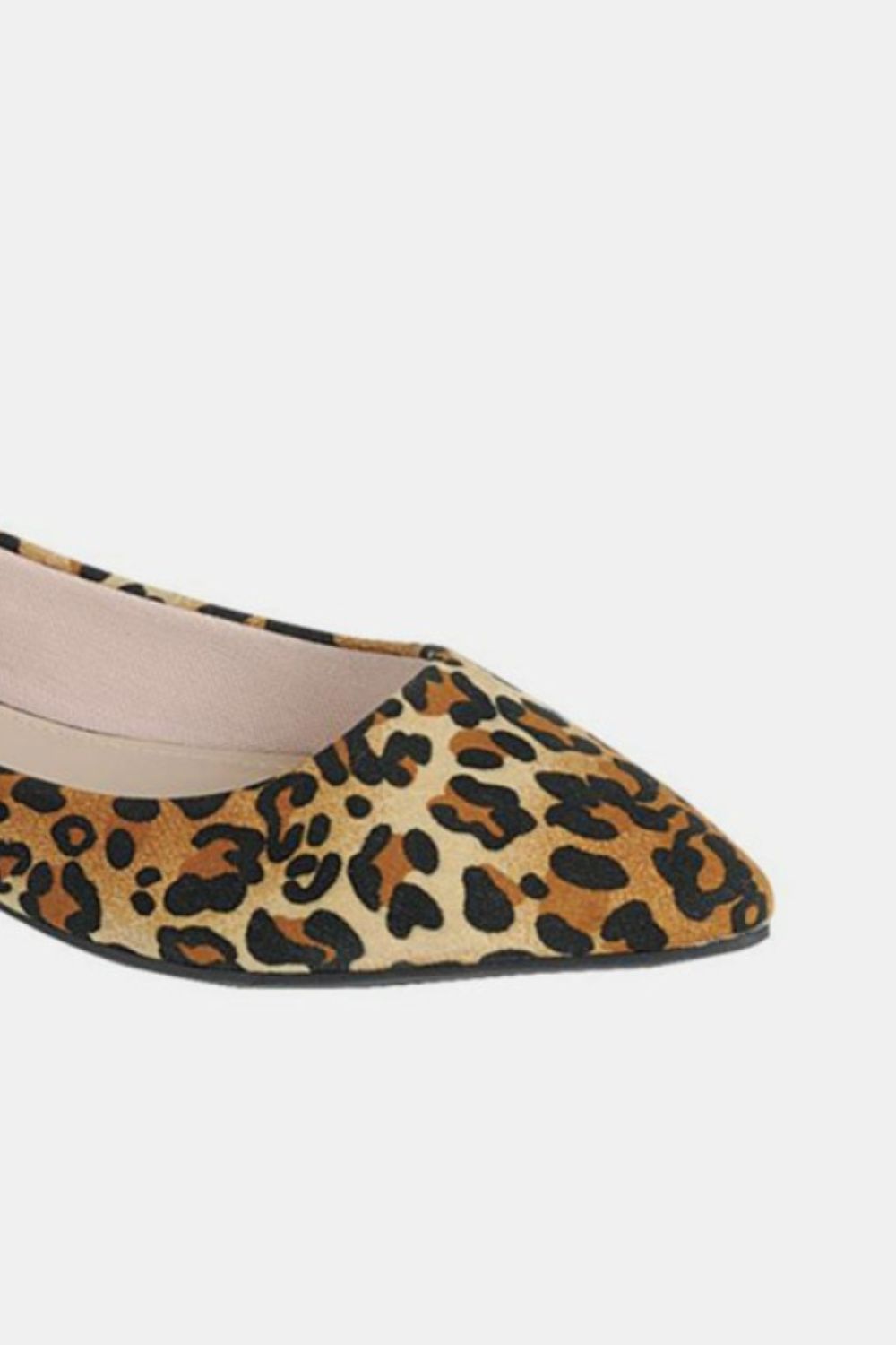 Forever Link Leopard Pointy Toe Slip On Flat Loafers