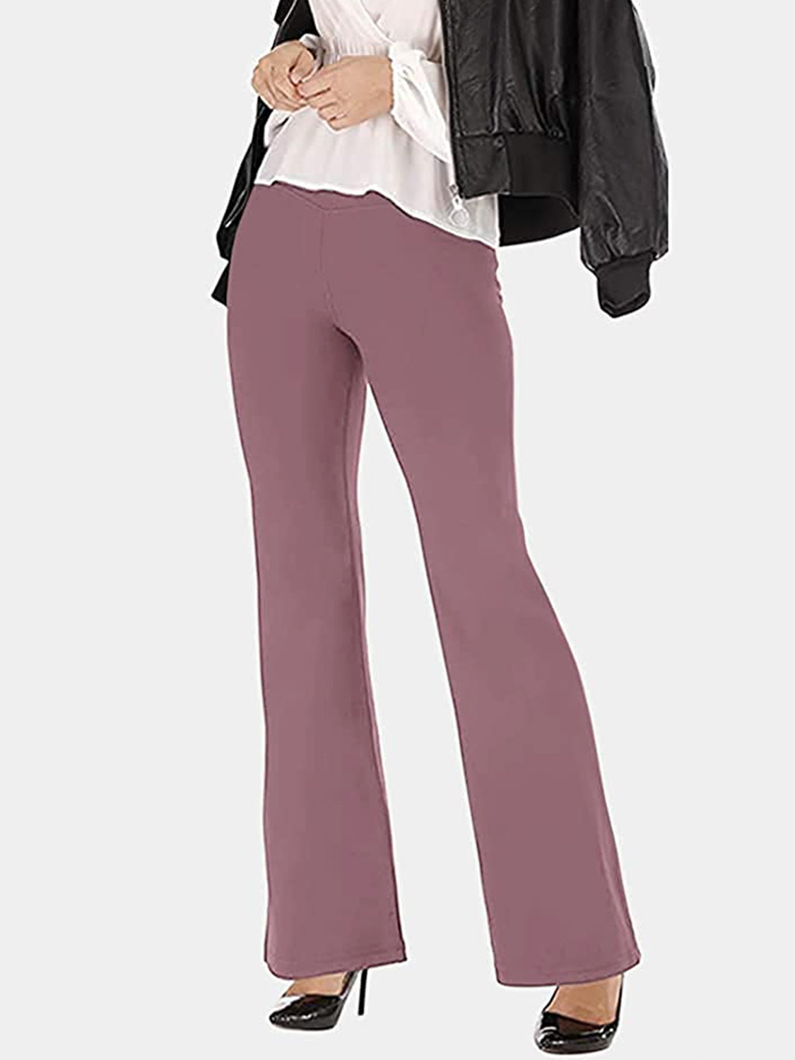 V-Waist Bootcut Long Pants