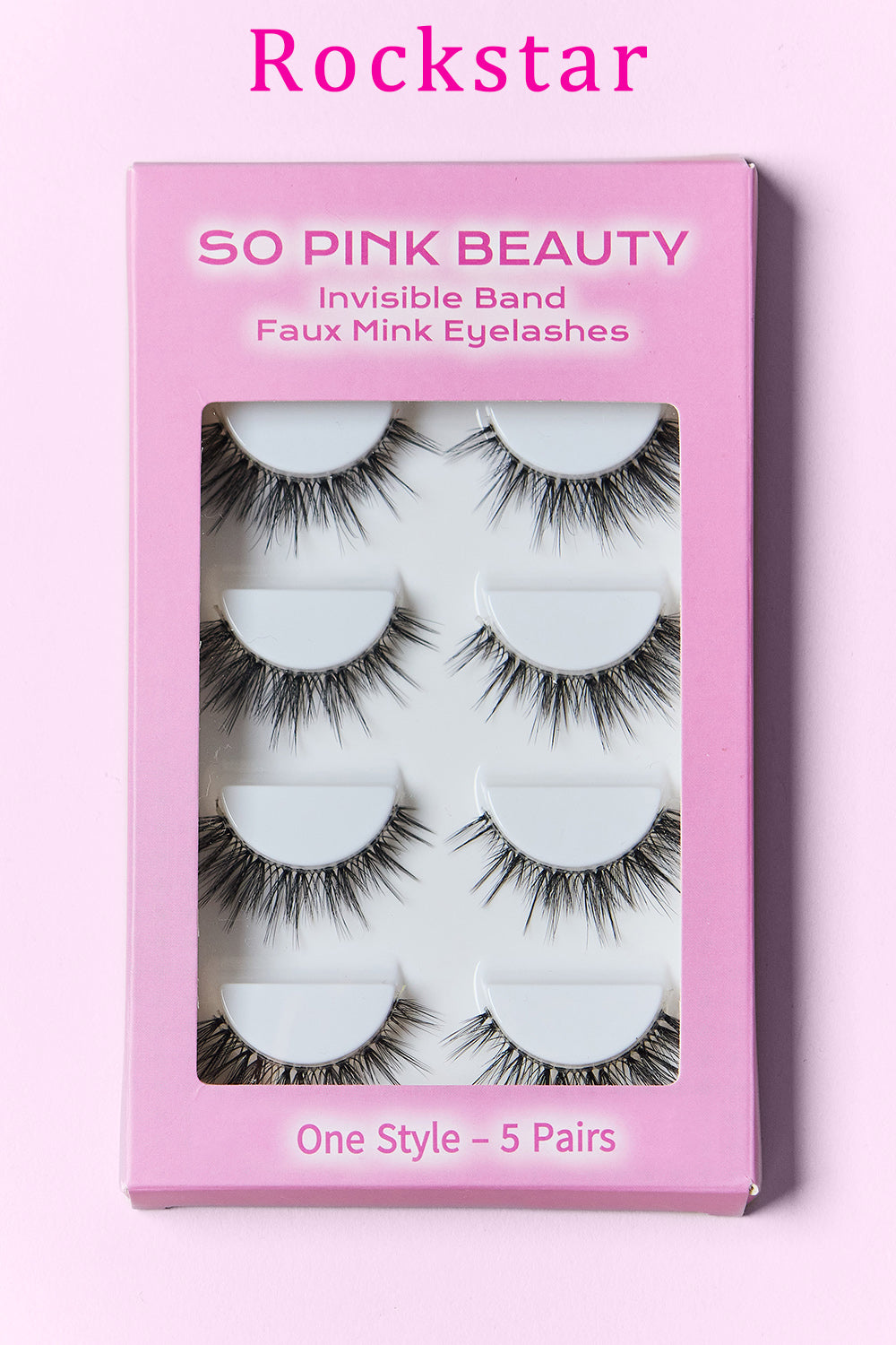 SO PINK BEAUTY Wimpern aus künstlichem Nerz, 5 Paar