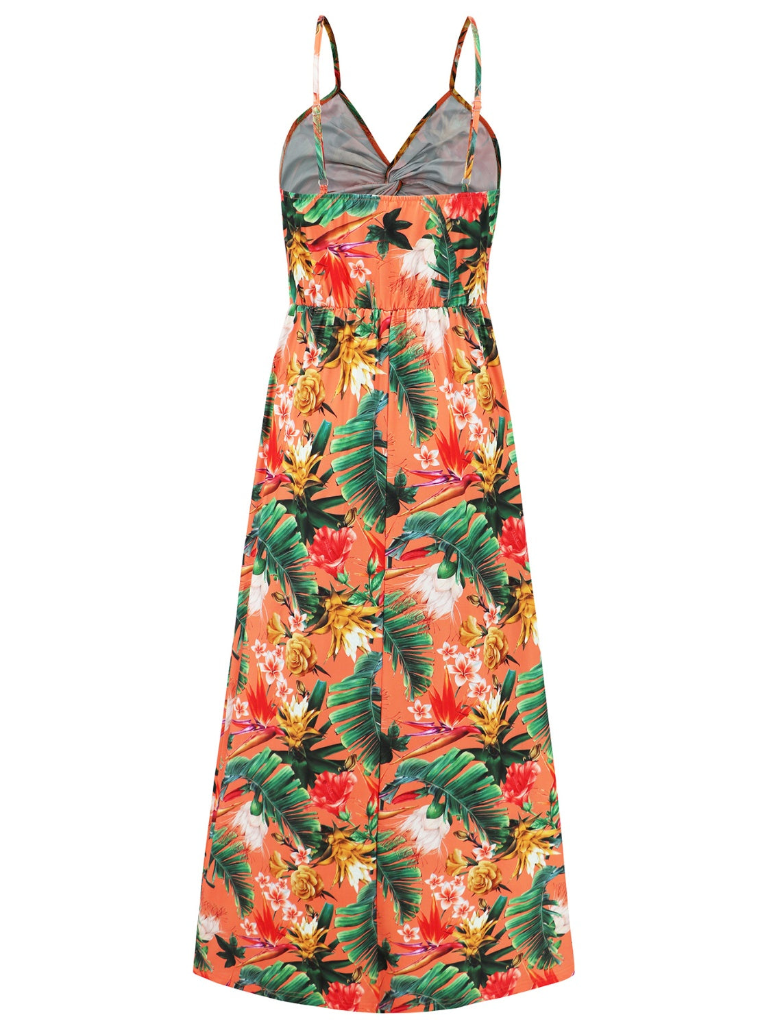 Camisole-Kleid mit V-Ausschnitt und Print