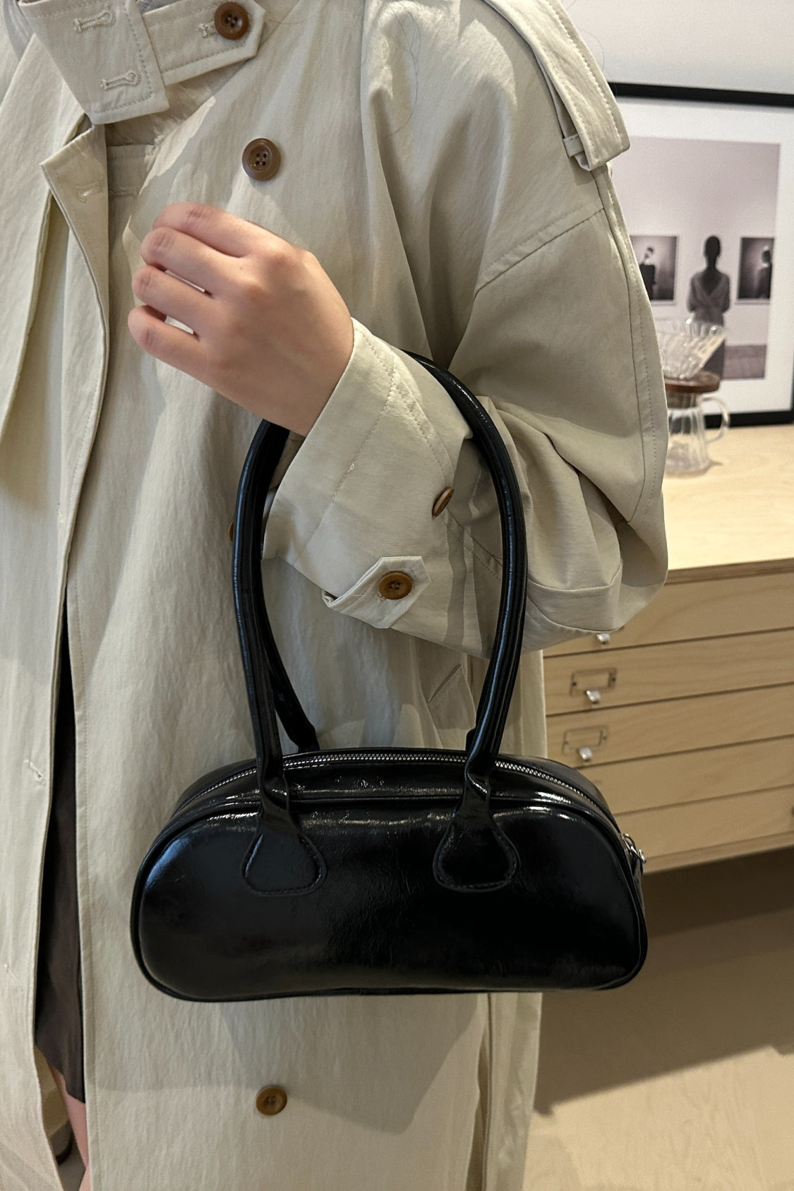 PU Leather Shoulder Bag