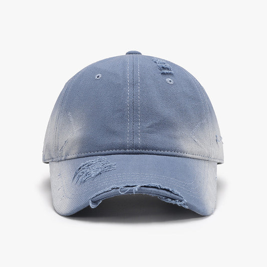 Distressed Adjustable Cotton Hat