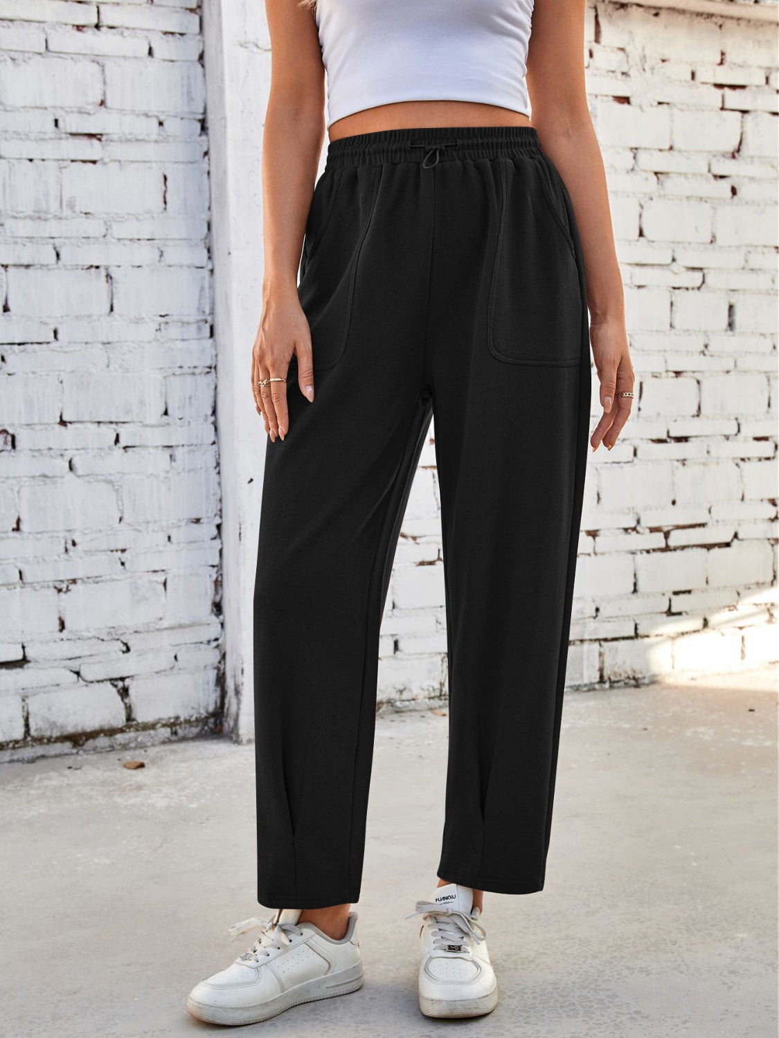 Lovelet Drawstring Pants with Pockets