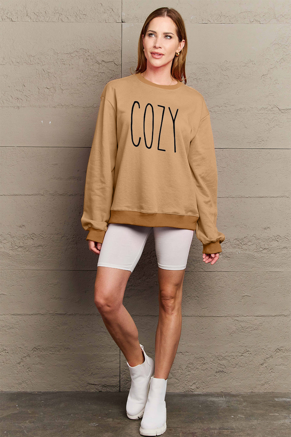 Simply Love Full Size COZY Graphic Sweatshirt