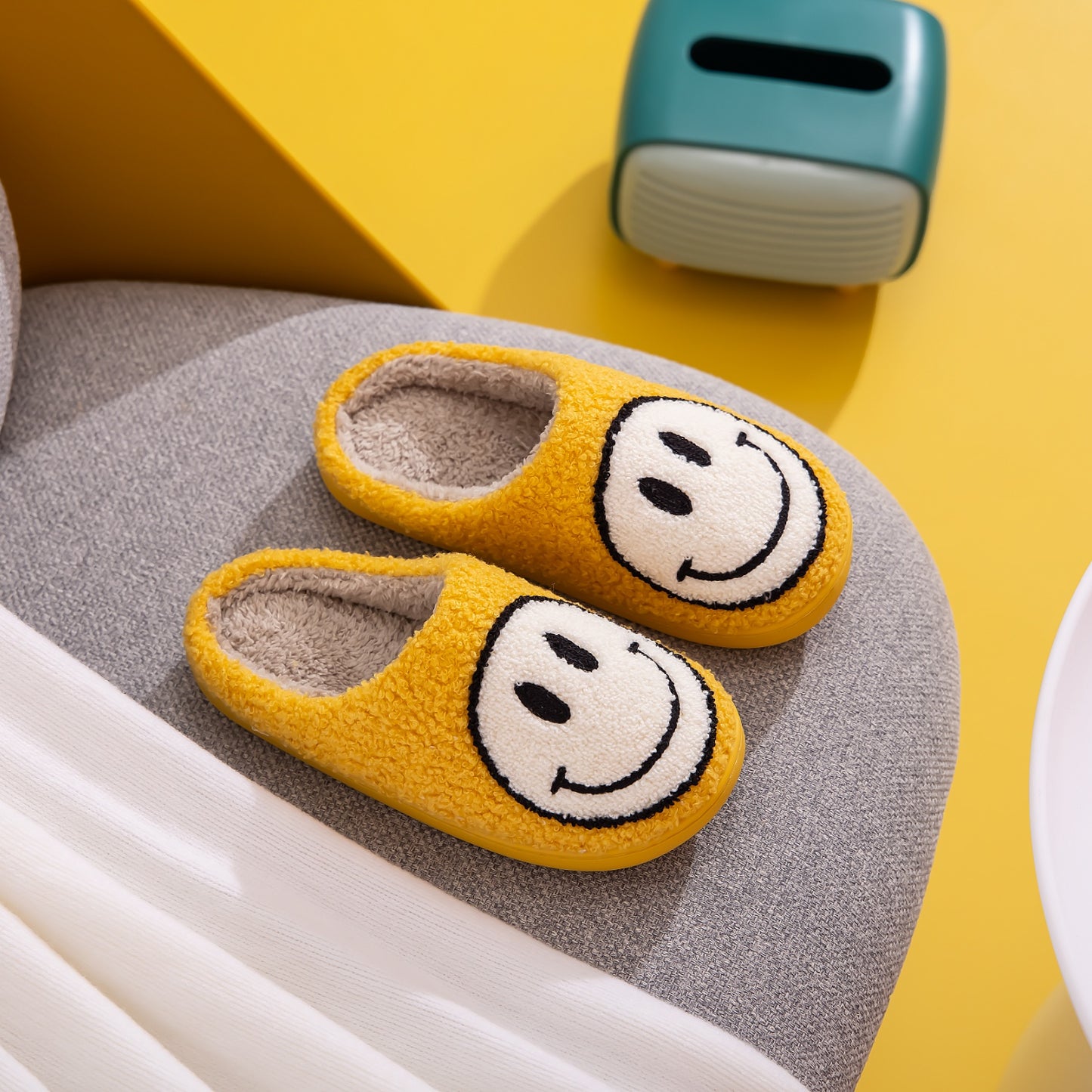 Melody Smiley Face Slippers