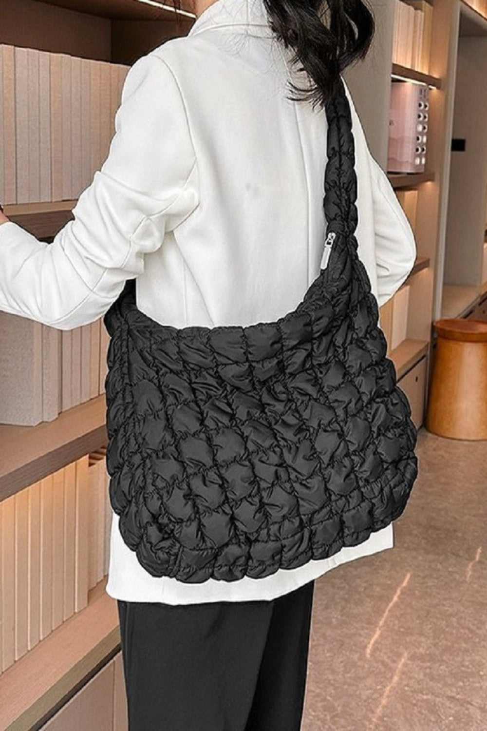 Zenana Puff Quilted Crossbody Bag