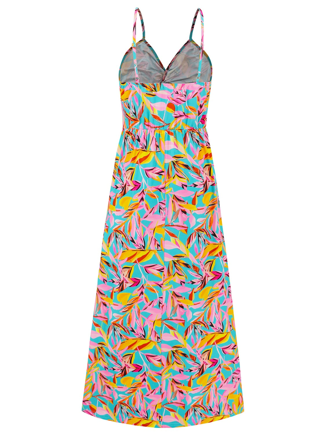 Camisole-Kleid mit V-Ausschnitt und Print