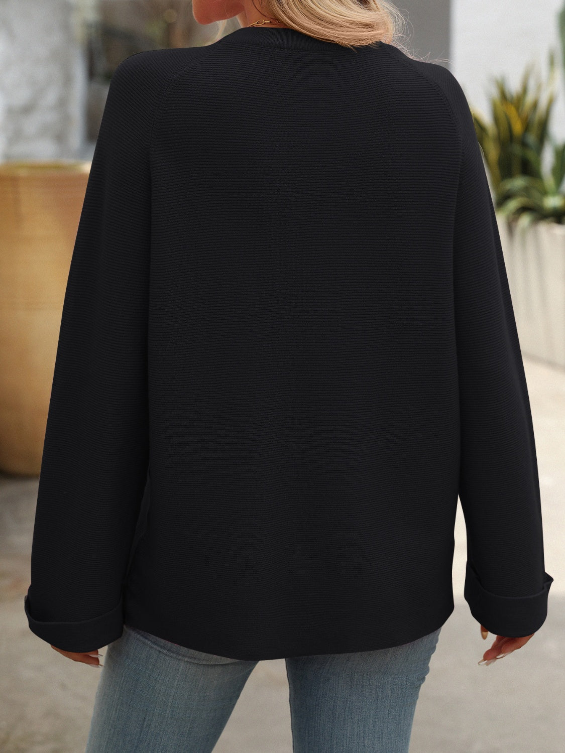 Round Neck Long Sleeve Sweater