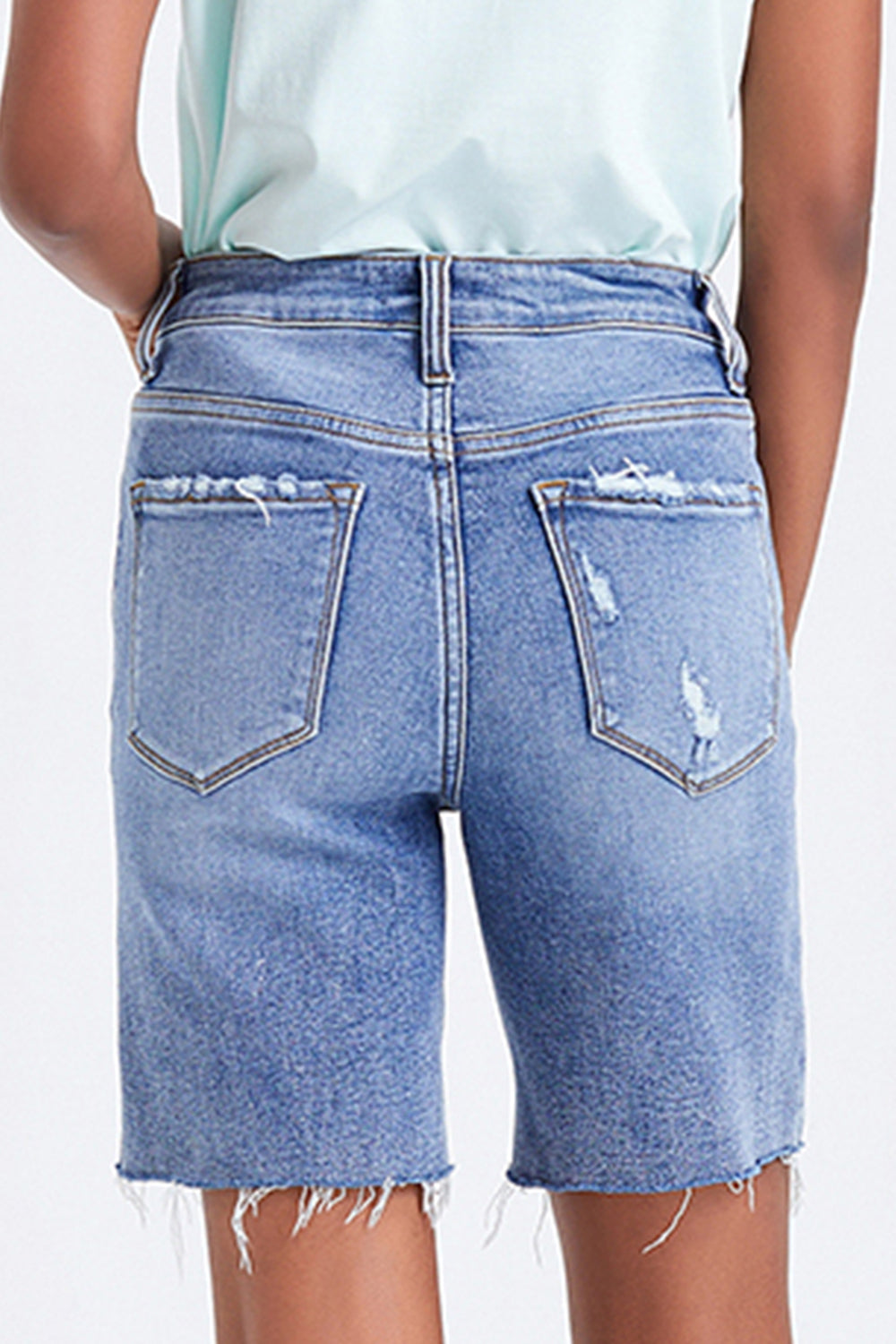 BAYEAS Jeansshorts mit hoher Taille