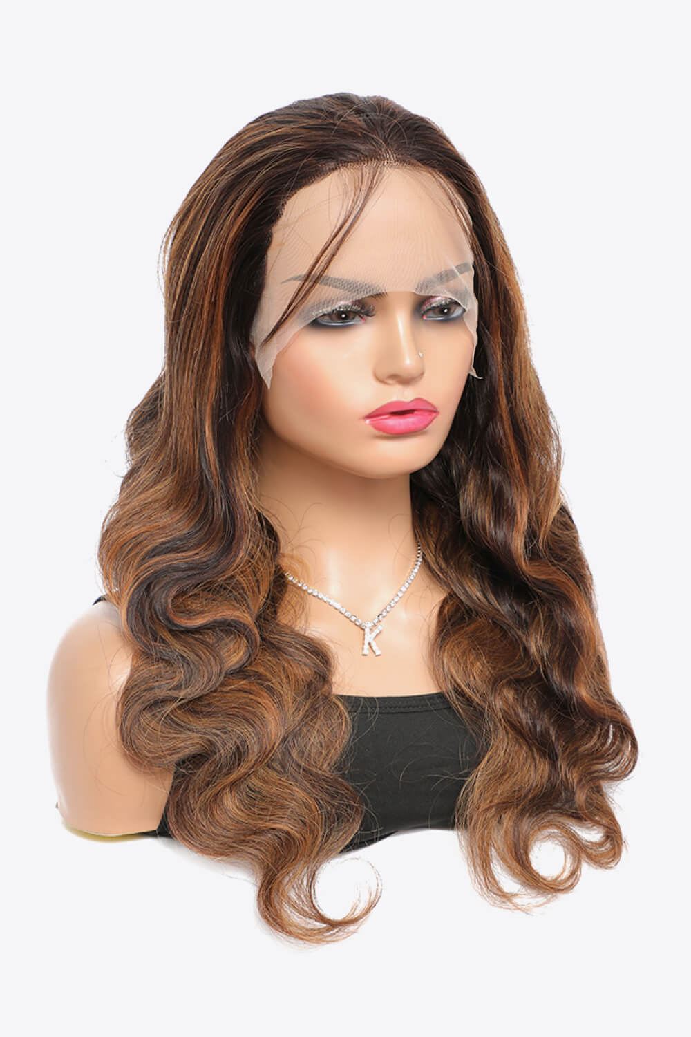 18" #P4/27 13x4 Lace Front Perücken Highlight Echthaar Körperwelle 150% Dichte