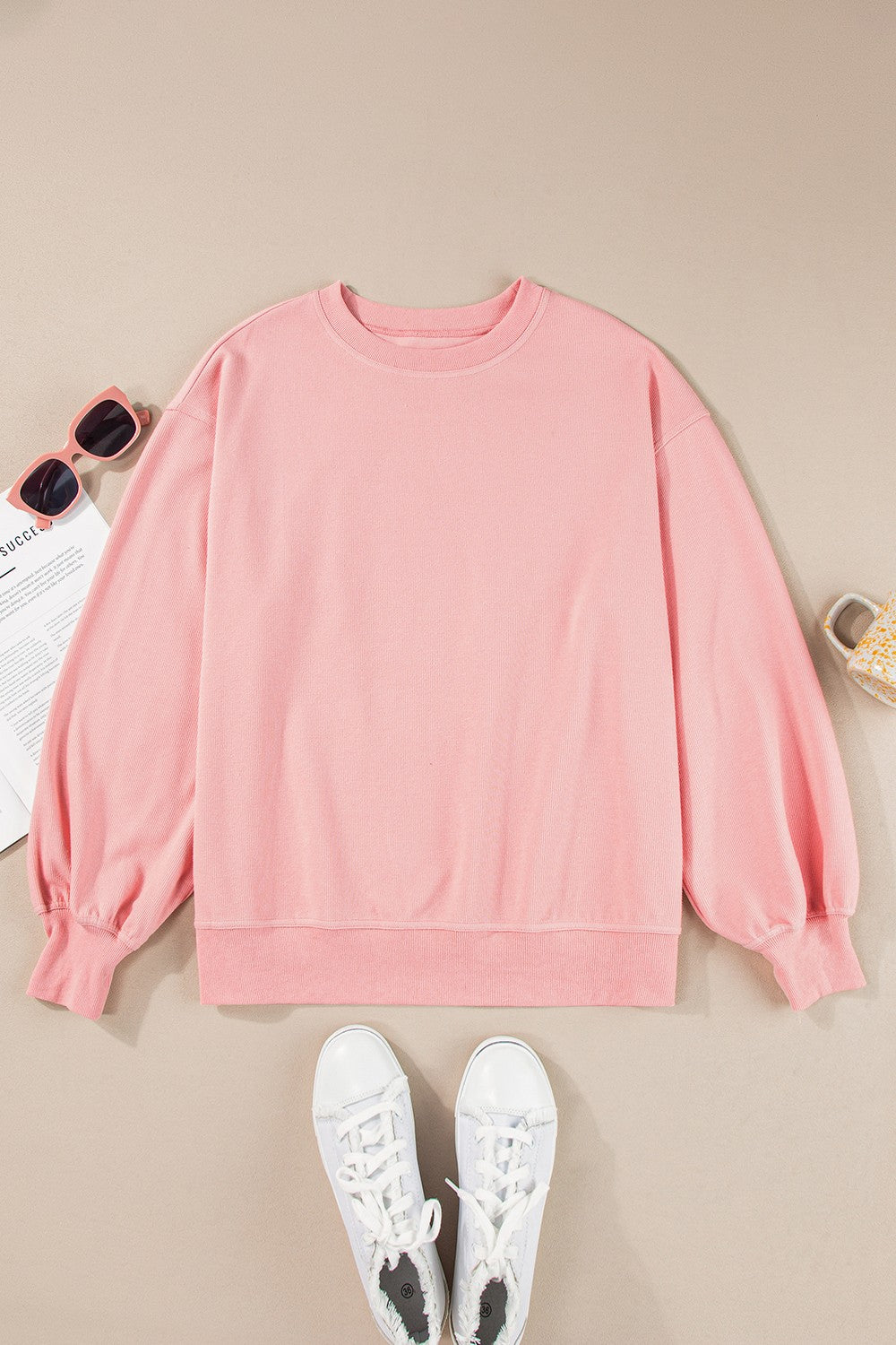 Round Neck Long Sleeve Sweatshirt