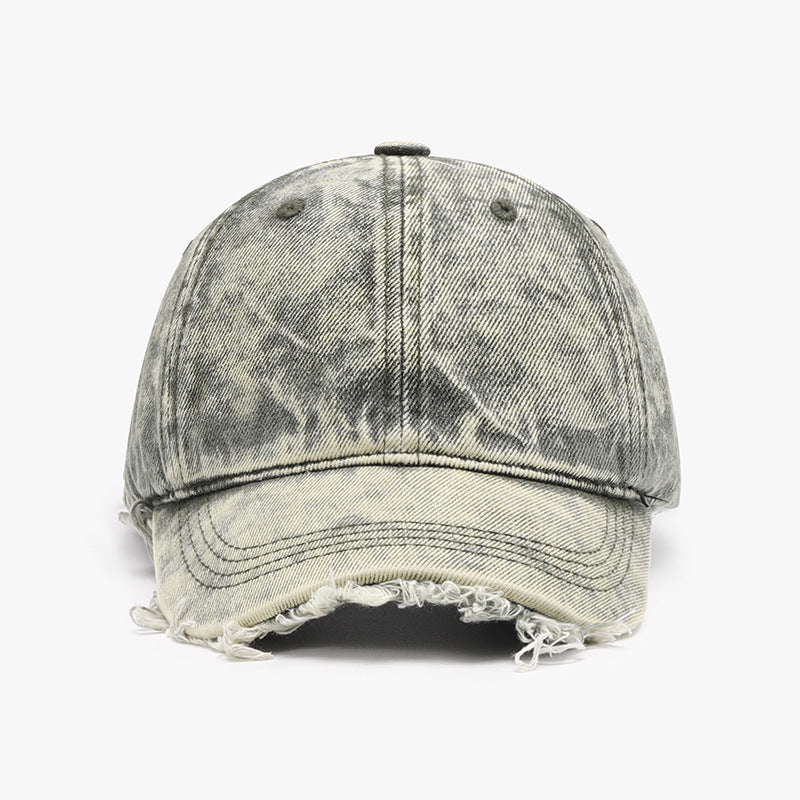 Raw Hem Cotton Baseball Cap