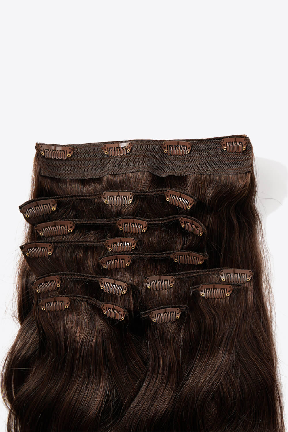 20" 200g #2 Clip-in Hair Extensions Human Virgin Hair