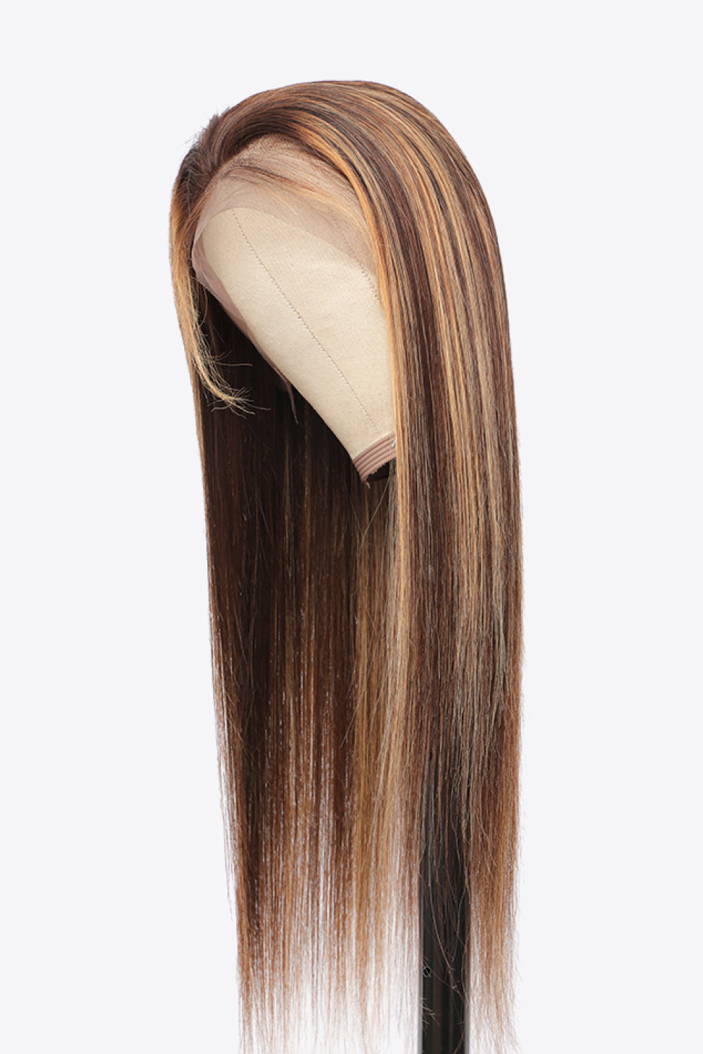 18" 160g Highlight Ombre #P4/27 13x4 Lace Front Perücken Echthaar 150% Dichte