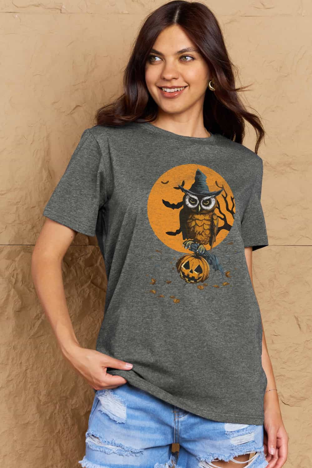 Simply Love Full Size Holloween Theme Graphic Cotton T-Shirt