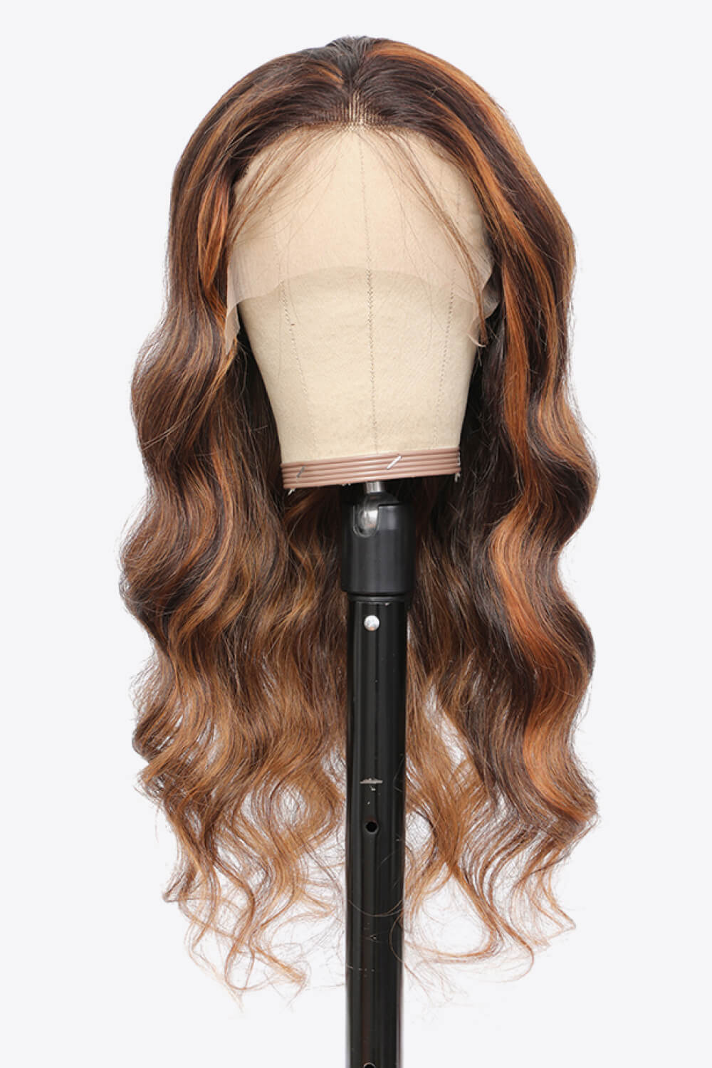 18" #P4/27 13x4 Lace Front Perücken Highlight Echthaar Körperwelle 150% Dichte