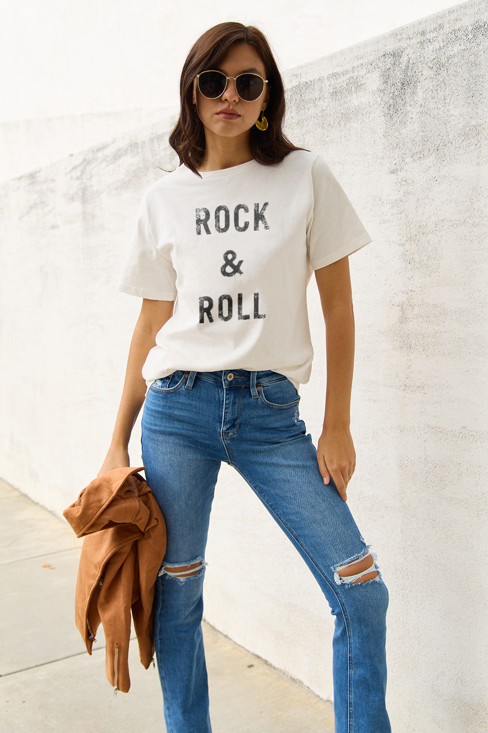 Simply Love Full Size ROCK & ROLL Short Sleeve T-Shirt