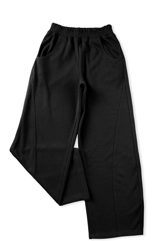 Elastic Waist Sweatpants with Pockets