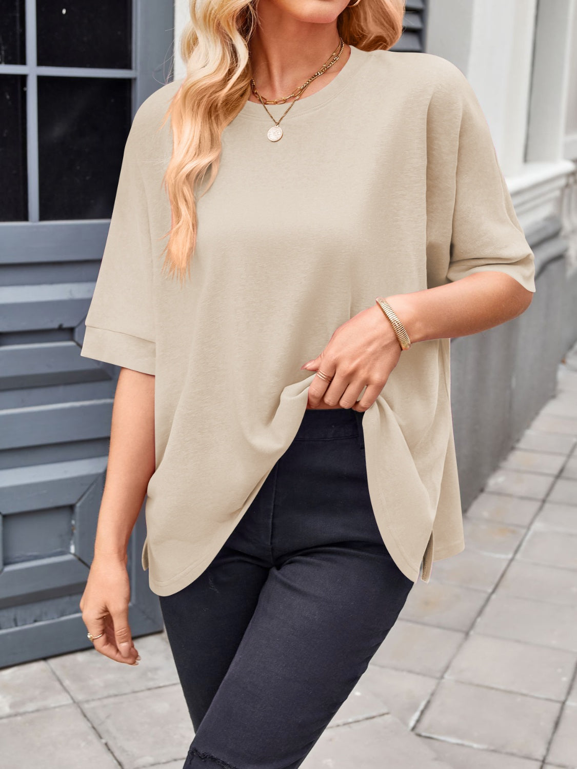 Lovelet Round Neck Half Sleeve T-Shirt