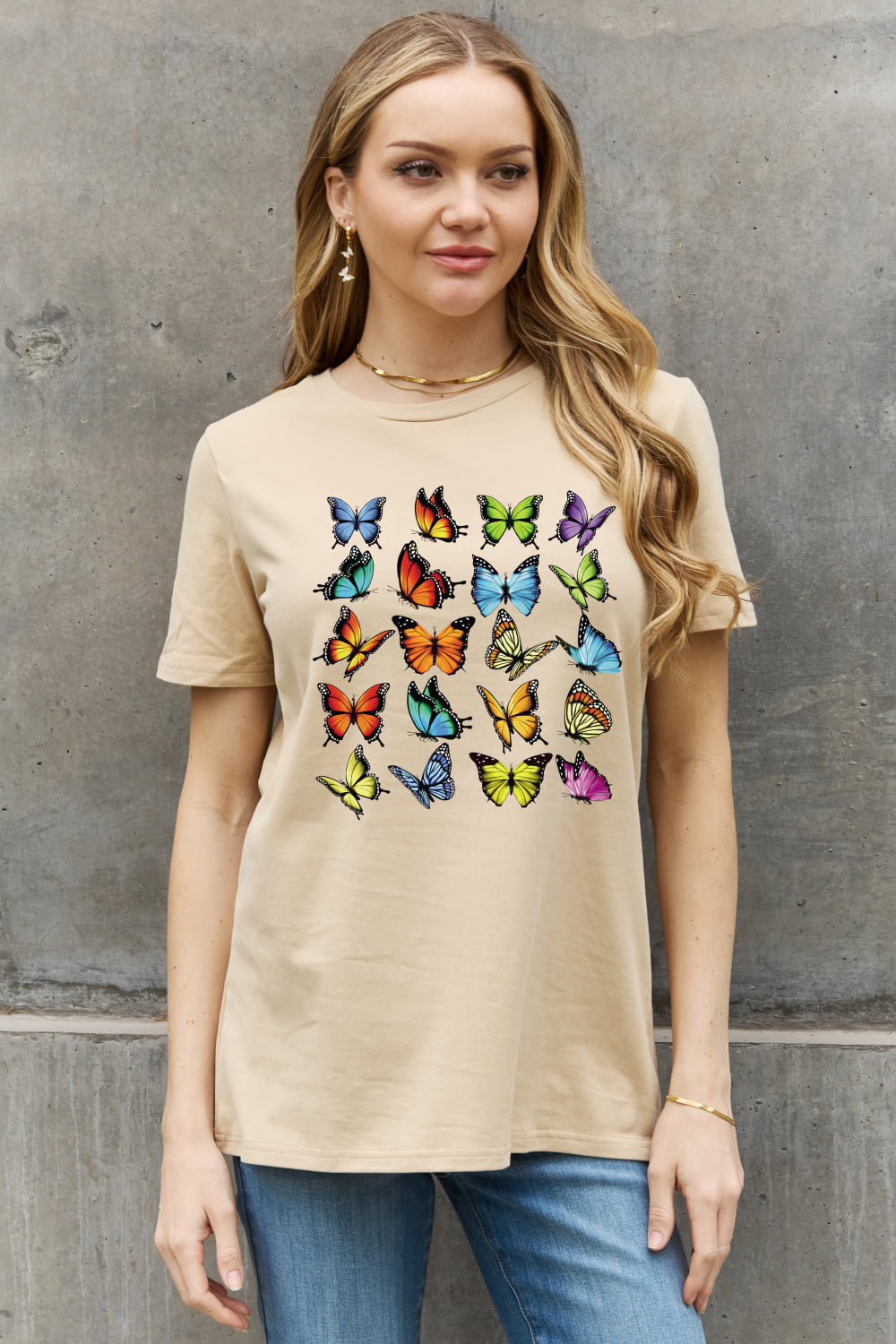 Simply Love Full Size Butterfly Graphic Cotton Tee