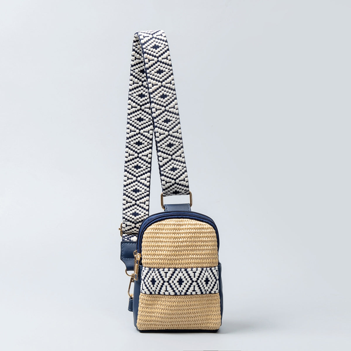 Straw Braided Crossbody Bag