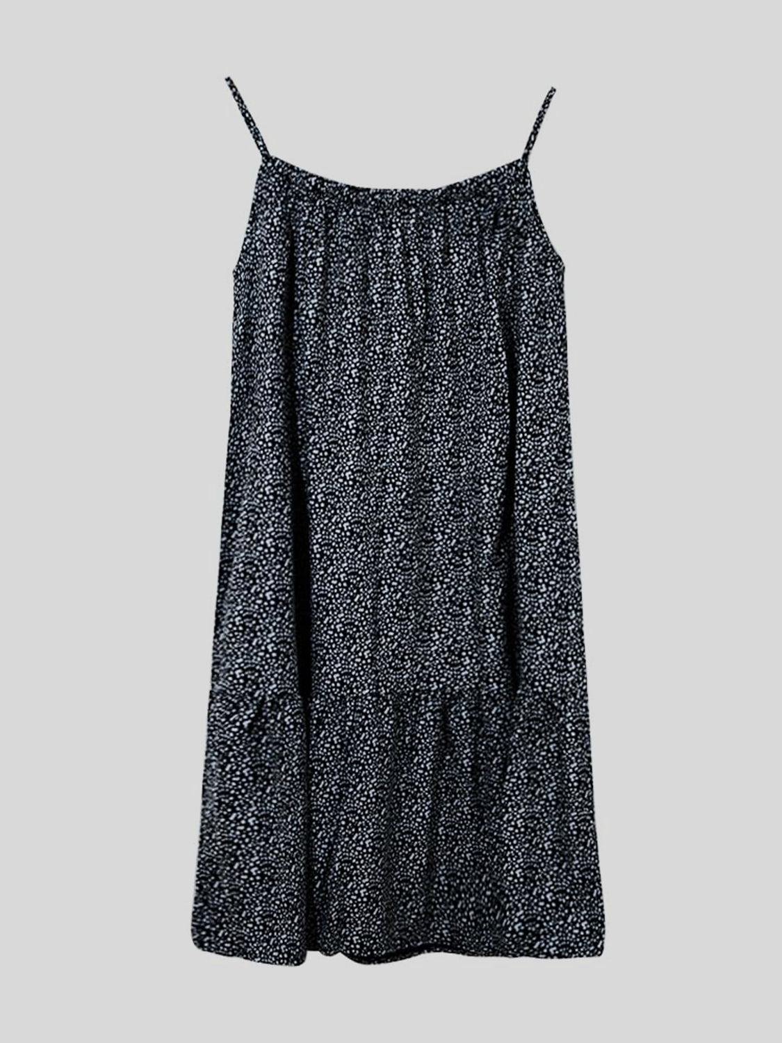 Bedrucktes ärmelloses Mini-Camisole-Kleid in voller Größe