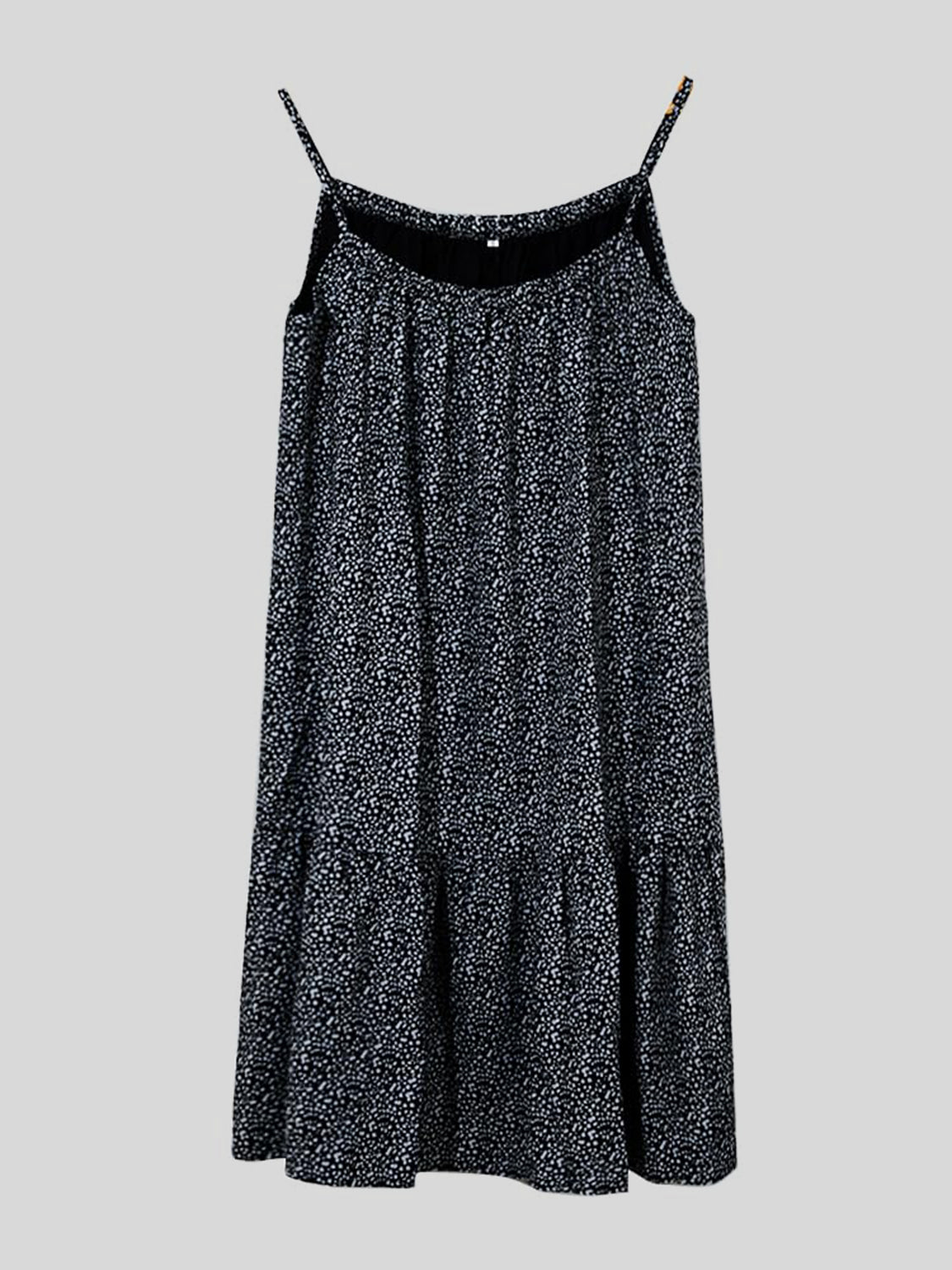 Bedrucktes ärmelloses Mini-Camisole-Kleid in voller Größe