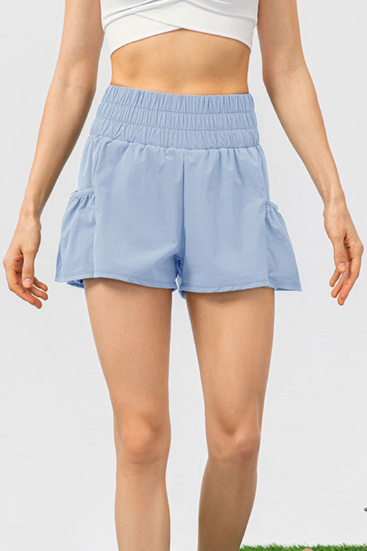 Aktive Shorts mit Taschen und elastischer Taille