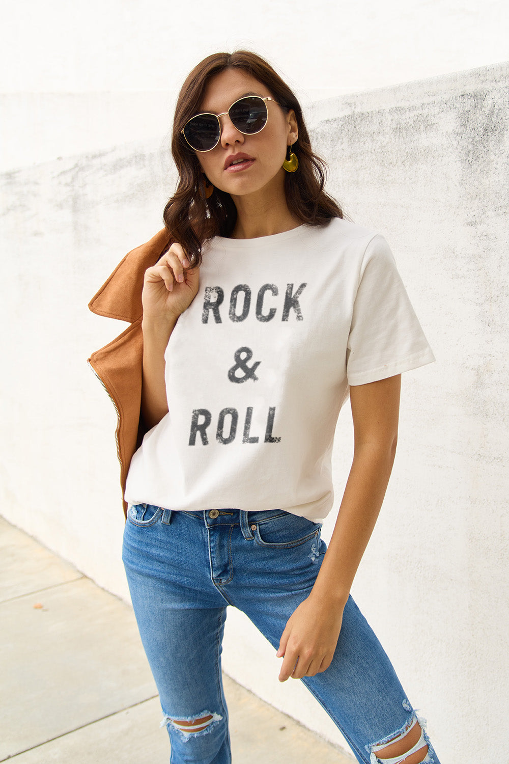 Simply Love Full Size ROCK & ROLL Short Sleeve T-Shirt