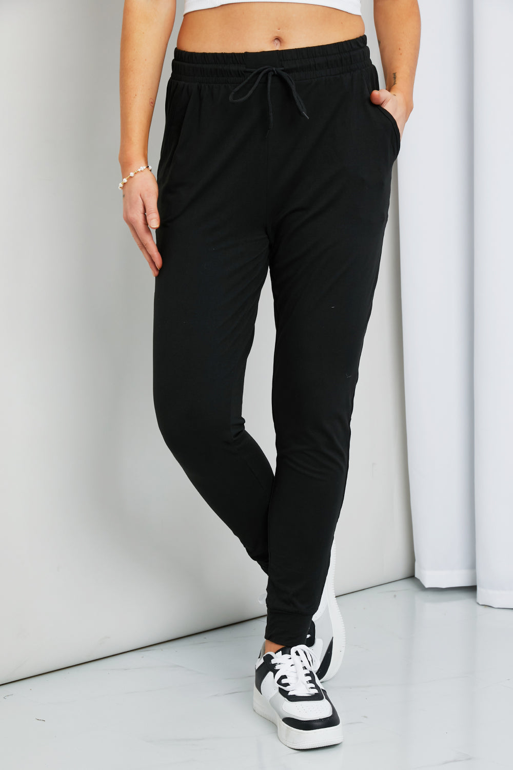 Leggings Depot Drawstring Waist Joggers