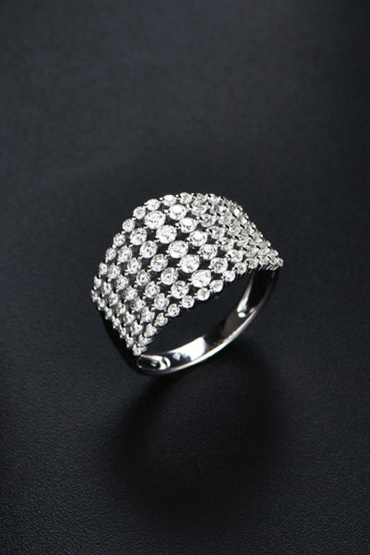 1,21 Karat Moissanit 925 Sterling Silber Ring