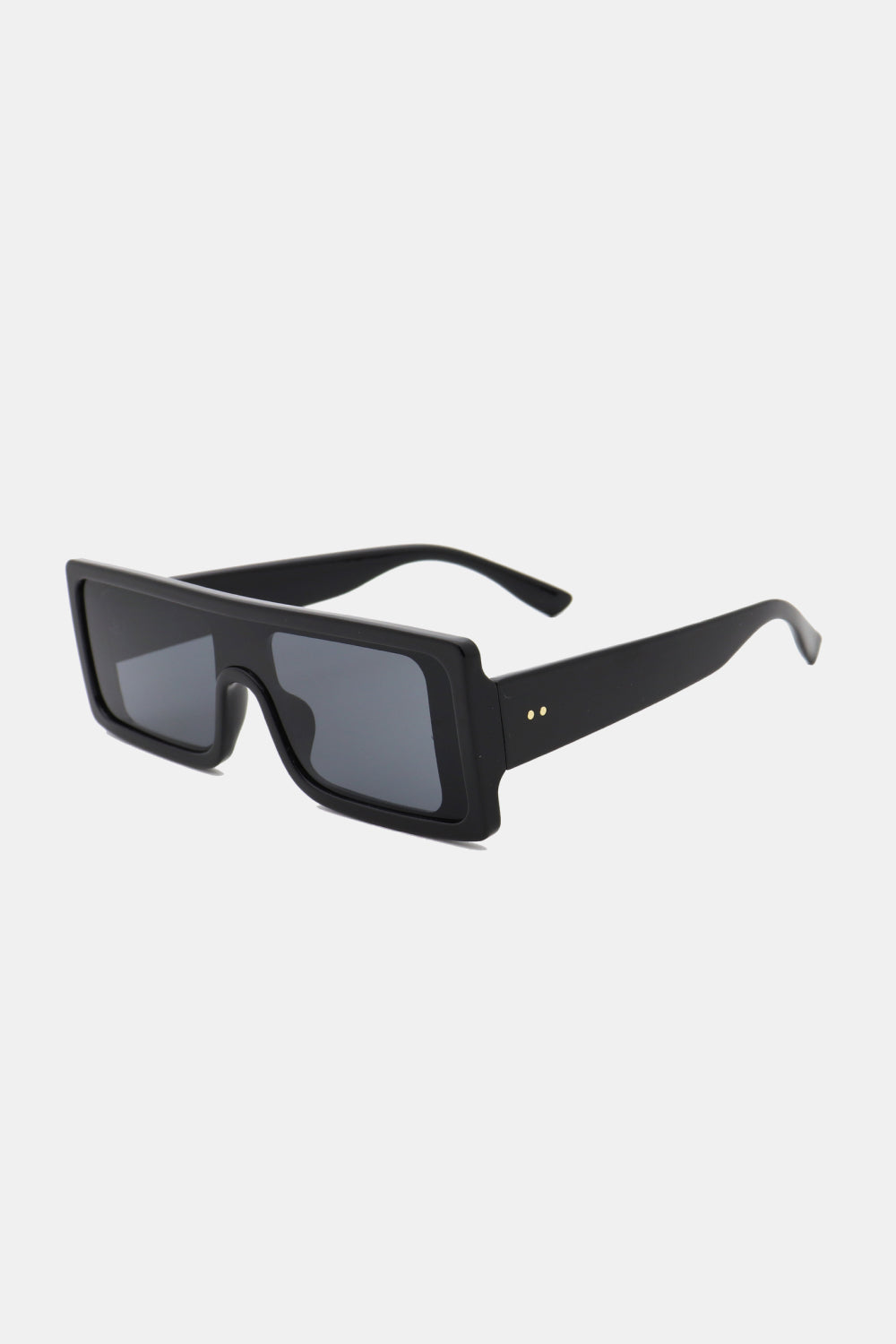 Rechteckige Sonnenbrille mit Rahmen aus Polycarbonat