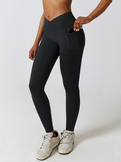 Aktiv-Leggings mit breitem Bund