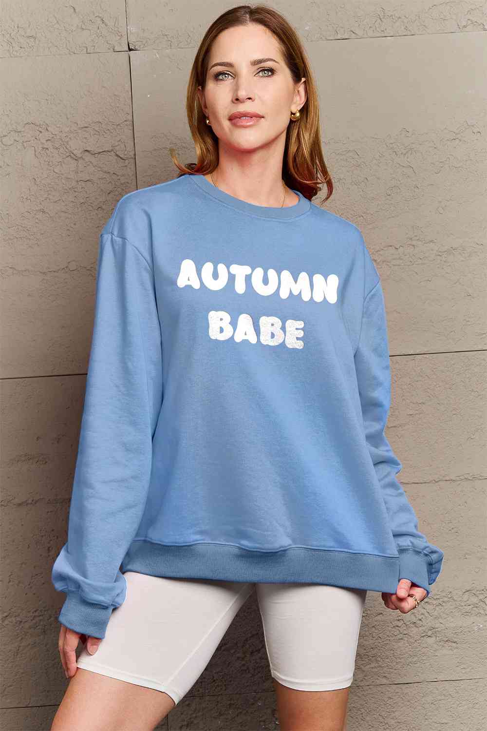 Simply Love – Sweatshirt mit Grafik „AUTUMN BABE“ in voller Größe