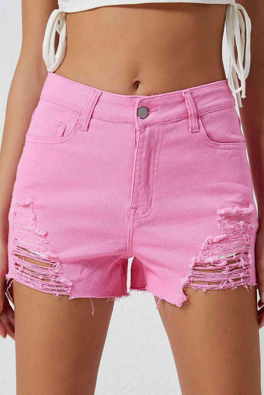 Distressed-Jeansshorts