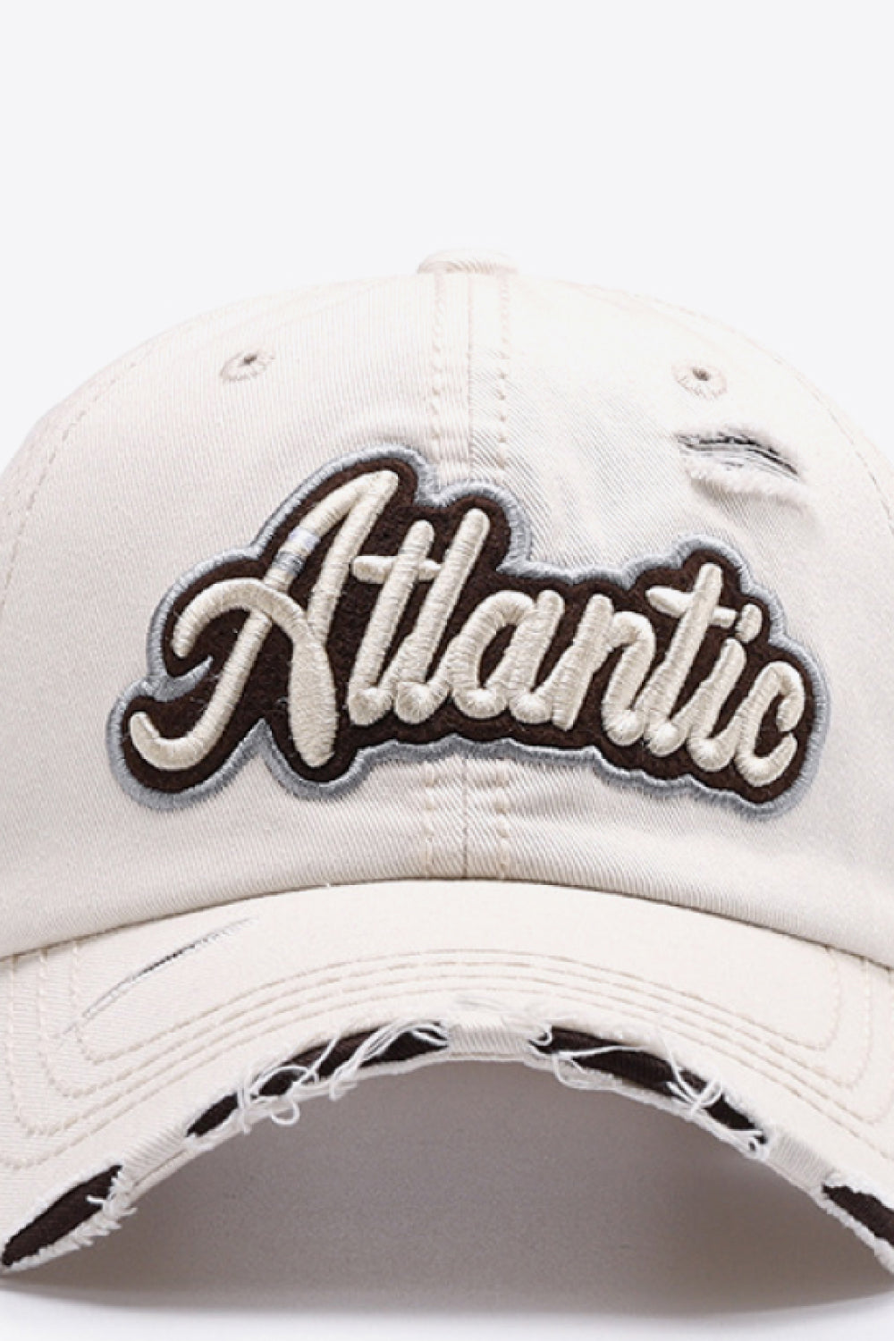 ATLANTIC Baseballkappe mit Grafik im Used-Look