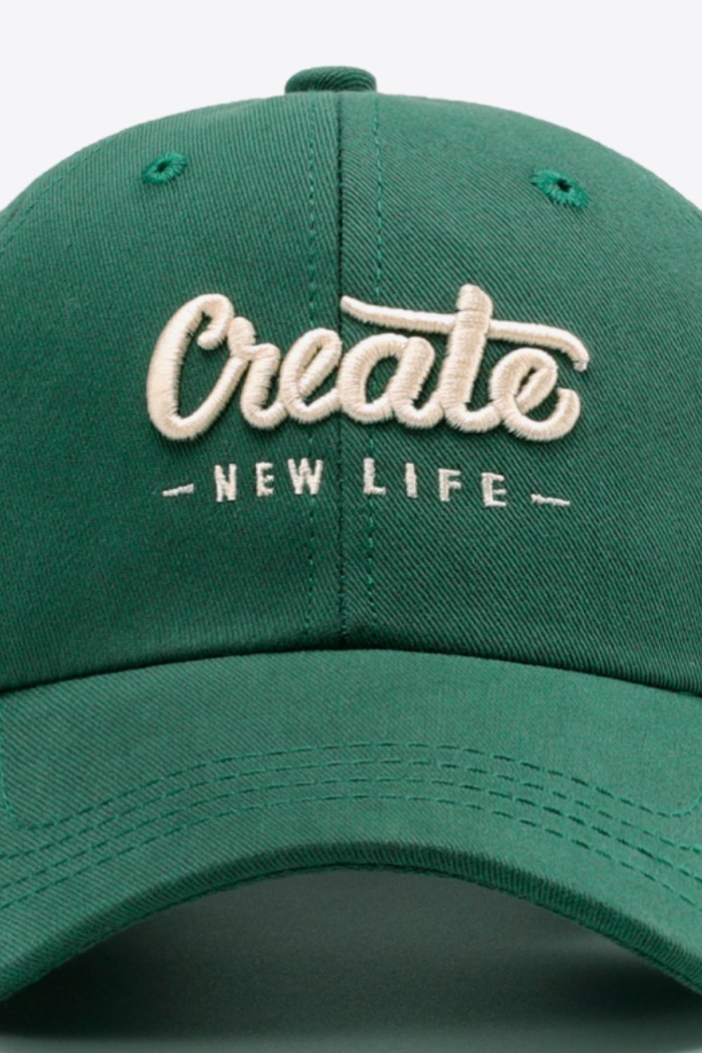 CREATE NEW LIFE Verstellbare Baseballkappe aus Baumwolle