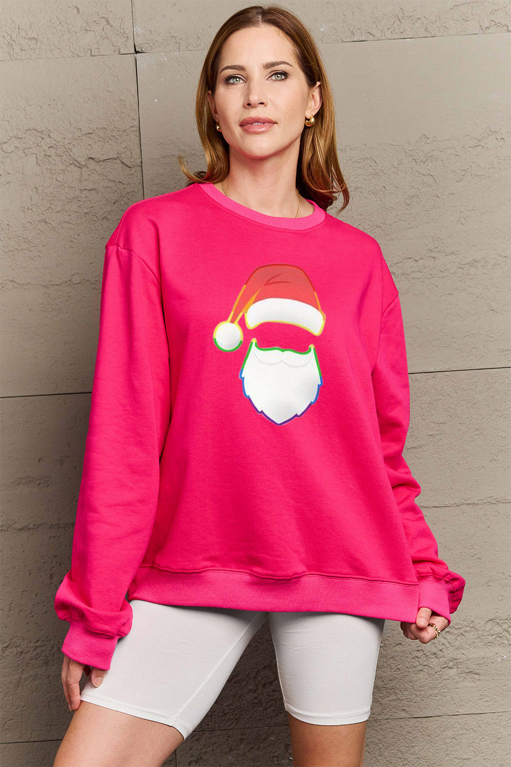 Simply Love Full Size Graphic Round Neck Sweatshirt