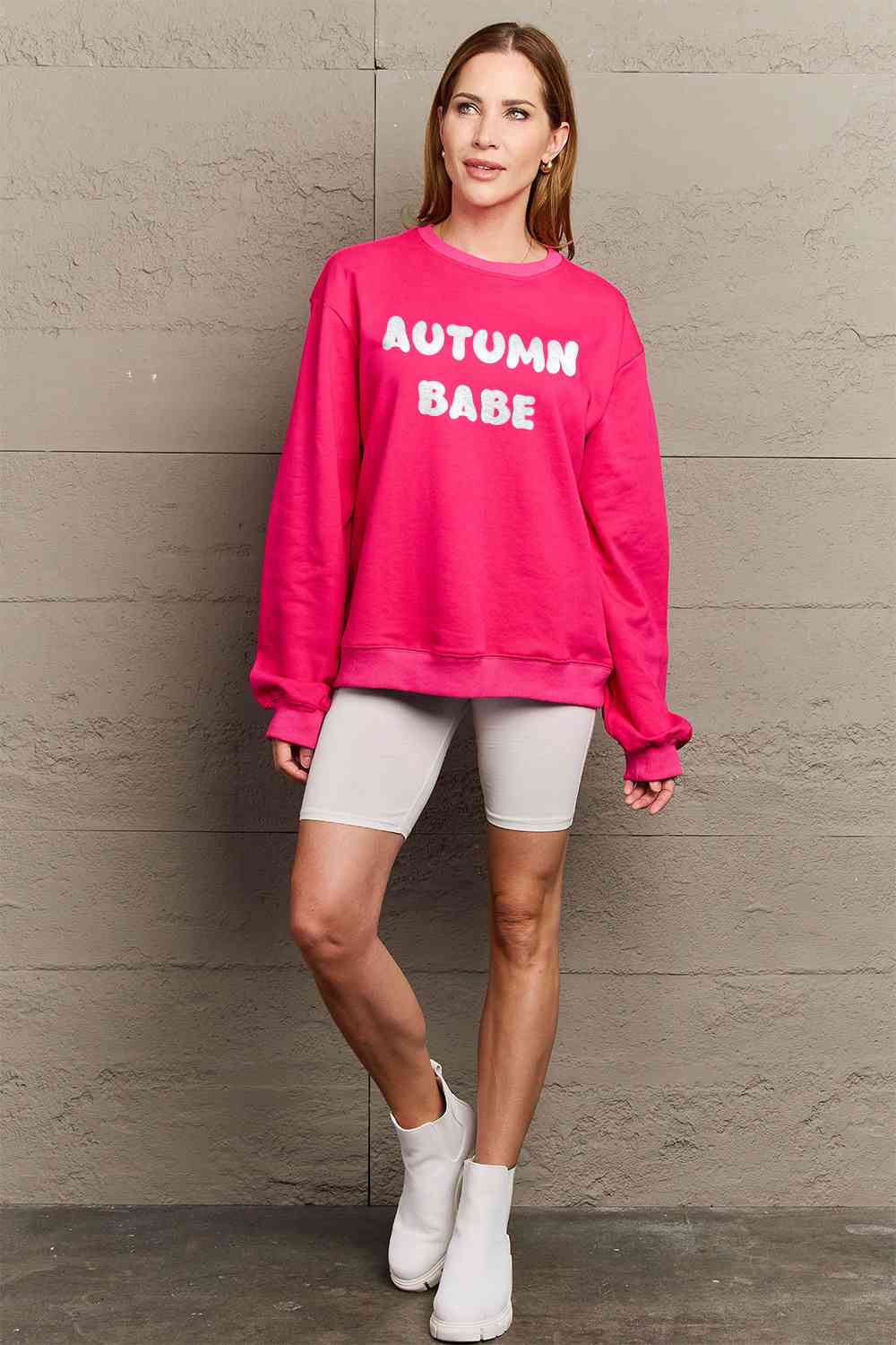 Simply Love – Sweatshirt mit Grafik „AUTUMN BABE“ in voller Größe