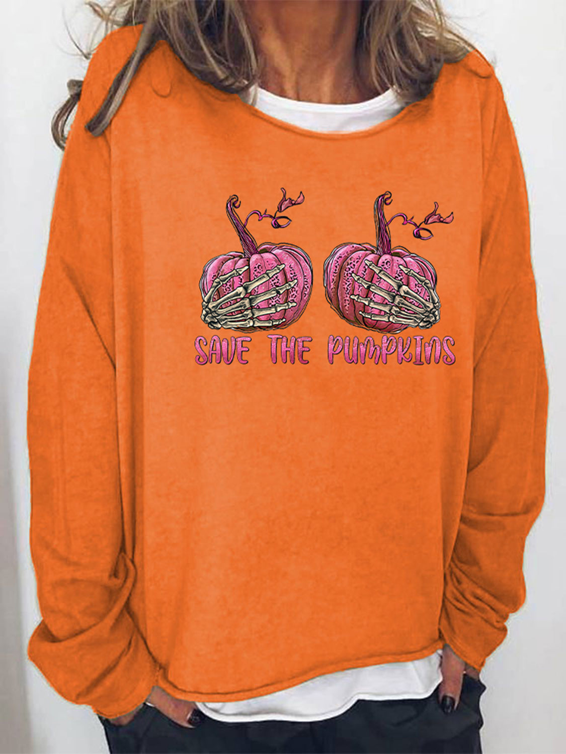 SAVE THE PUMPKIN Grafik-Sweatshirt in voller Größe