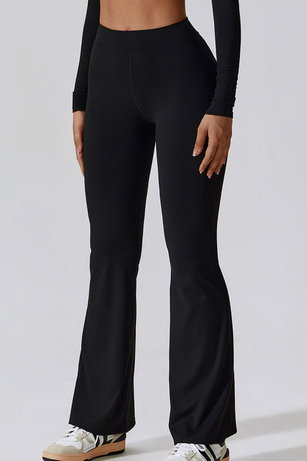 Slim Fit High Waist Lange Sporthose