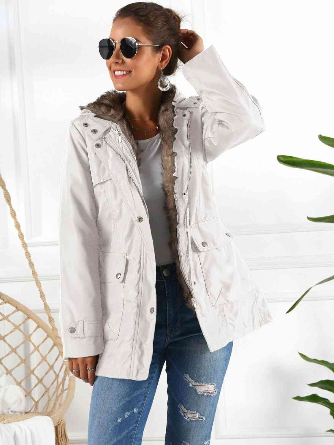 Full Size Hooded Jacket with Detachable Liner (Three-Way Wear)