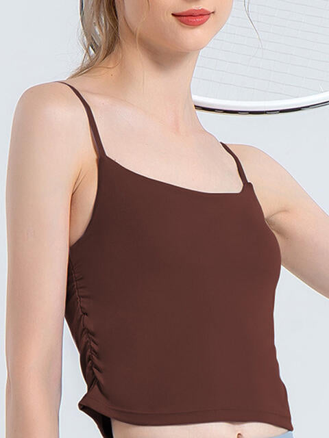 Gerüschtes Sport-Camisole