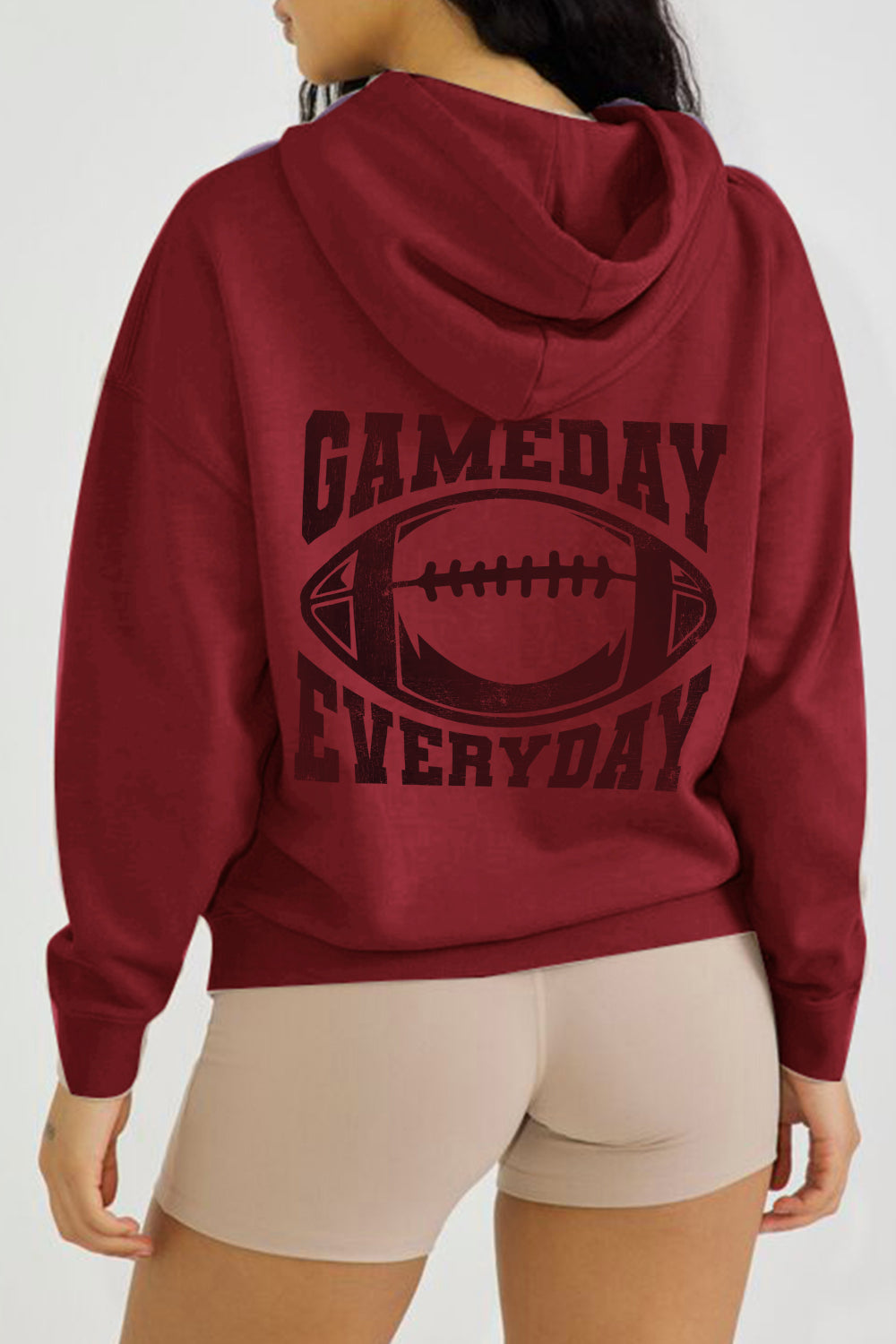 Simply Love – Kapuzenpullover mit Grafik „GAMEDAY EVERYDAY“ in voller Größe