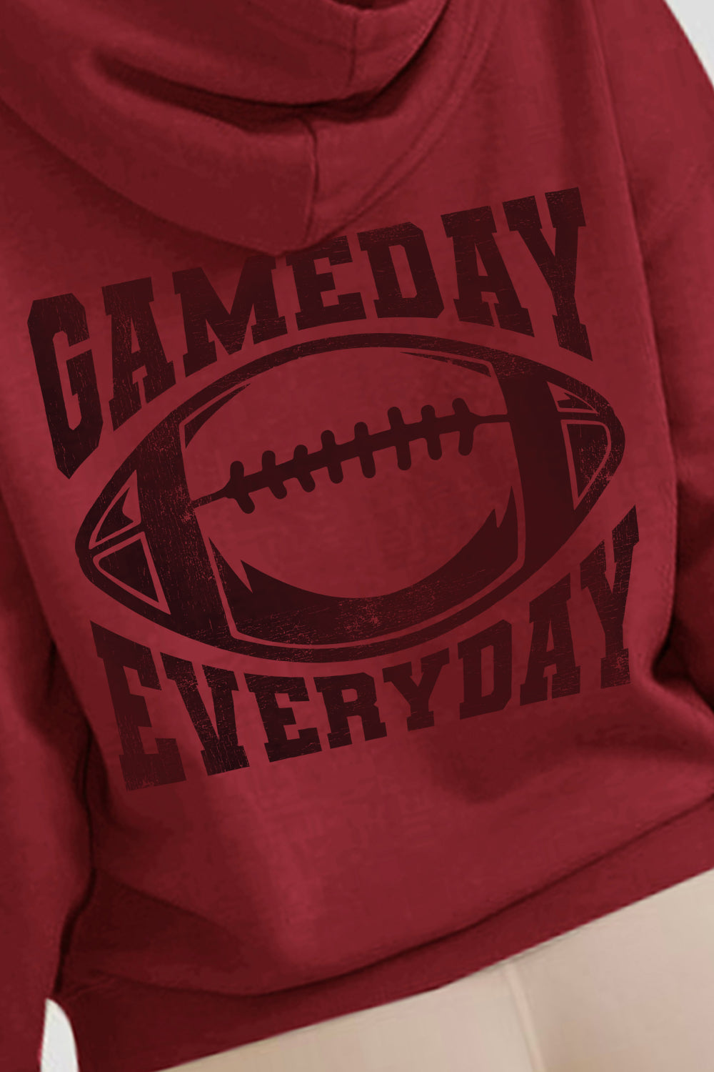 Simply Love – Kapuzenpullover mit Grafik „GAMEDAY EVERYDAY“ in voller Größe