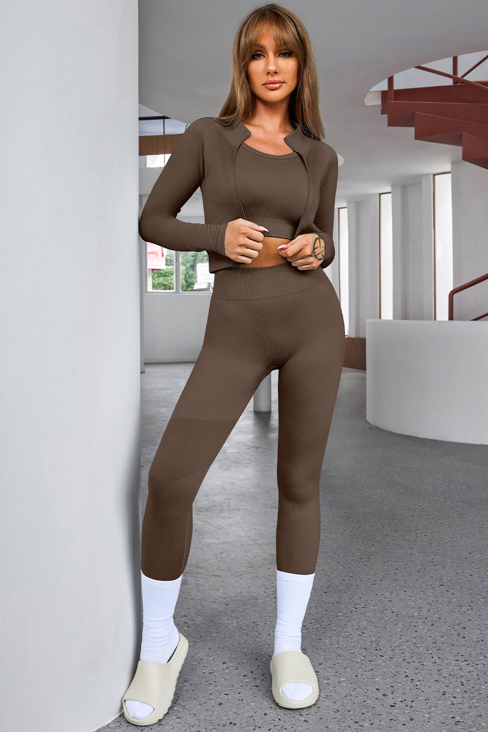 Set aus Tanktop und Hose mit kurzem Active-Look