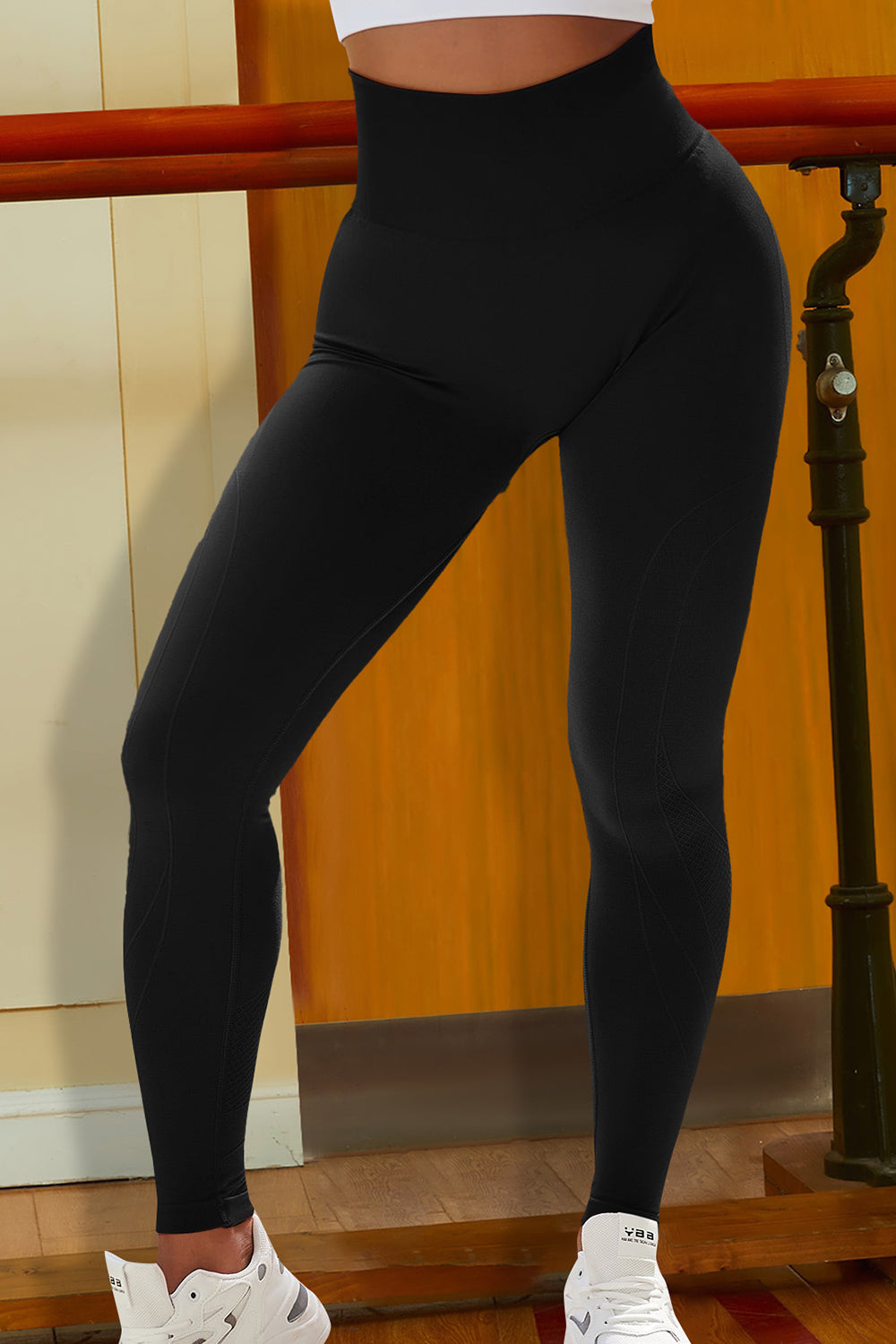 Sport-Leggings mit breitem Bund