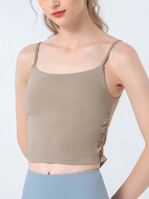 Gerüschtes Sport-Camisole