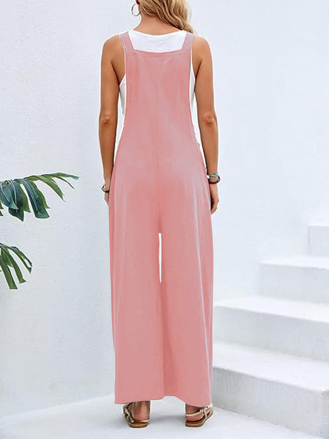 Full Size Wide Leg Overalls with Pockets