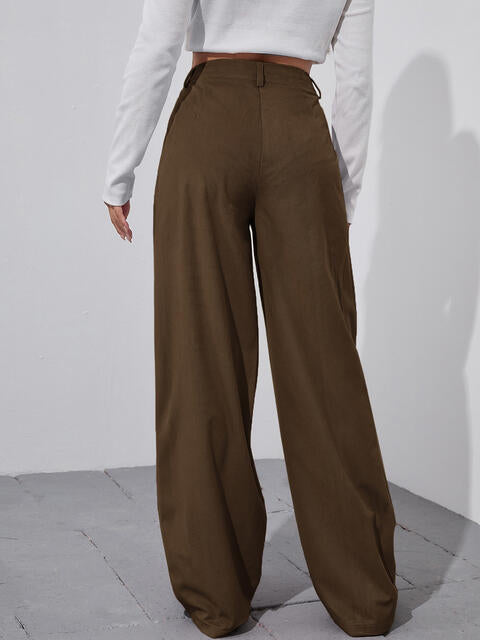 Straight Leg High Waist Pants